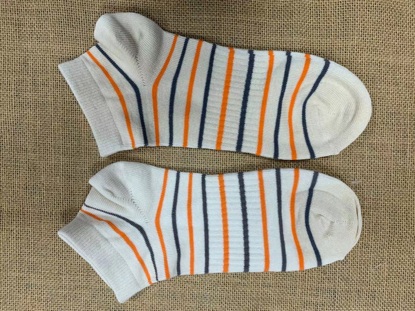 Striped cotton socks hand-love-006