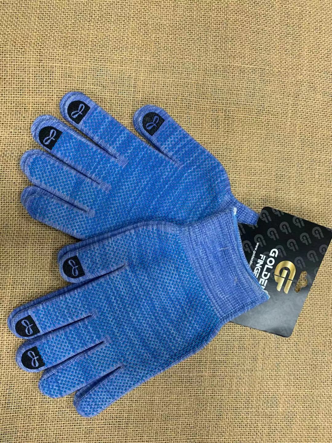 有色涤纶点胶手套 10G-hand-love-008