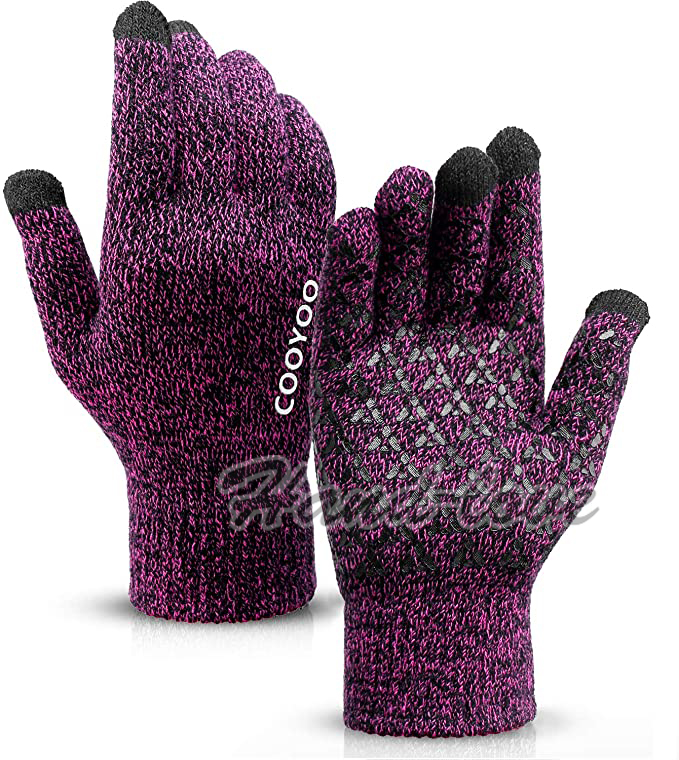 Knitted gloves Hand-love-001