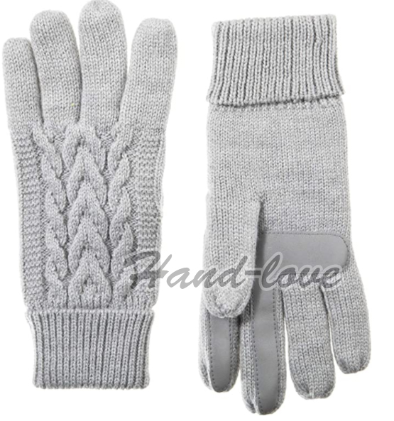 Knitted gloves Hand-love-003