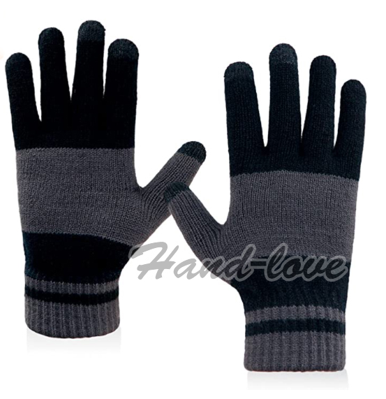 Knitted gloves Hand-love-009